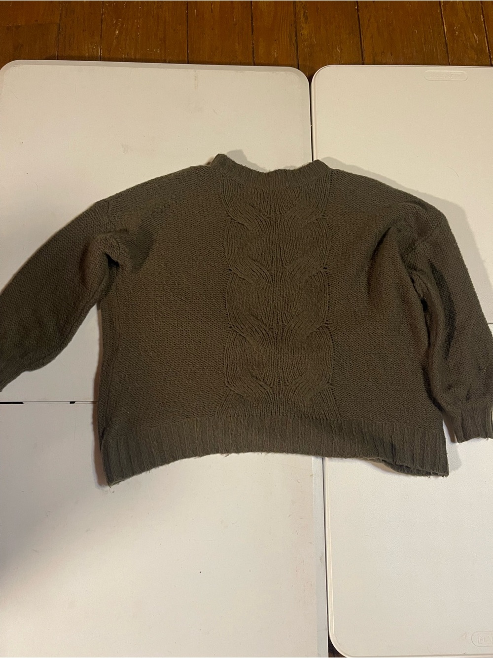 Aerie Olive Green Cable Knit Sweater Women’s Size S/P